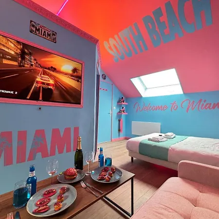 - Miami Vice - Proche Avenue De Champagne Apartment *